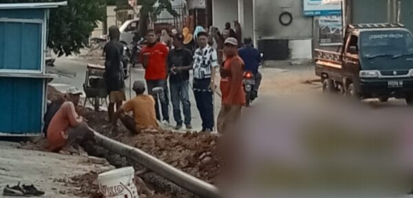 Proyek Penggalian Pipa Milik PDAM di Kemiling Diprotes Warga