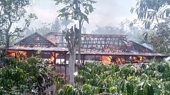 Rumah Warga di Lampung Barat Ludes Terbakar 