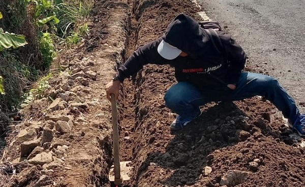 Proyek PDAM di Lambar Tanpa Koordinasi dengan BPJN Wilayah II, Kok Bisa-bisanya Bekas Galian hanya Ditutup Tanah