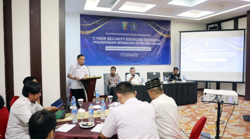 Pemprov Lampung Gelar Pelatihan Kesiapsiagaan Teknis Insiden Keamanan Siber Lanjutan Tahun 2023