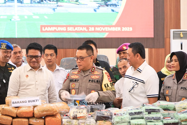 Polda Lampung Gagalkan Penyelundupan 113 Kg Sabu
