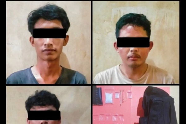 Penggerebekan Rumah Kost di Kota Metro, Tiga Pengedar Sabu Kaki Tangan Duka Ditangkap