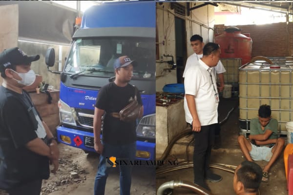 Krimsus Polda Lampung Dalami Kasus Gudang Penimbunan BBM Subsidi di Rajabasa