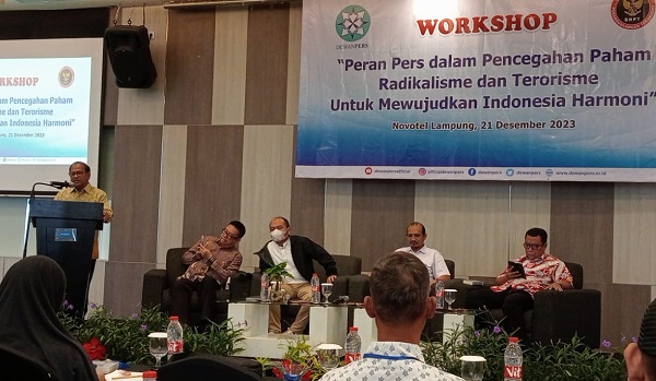 Insan Pers di Lampung Ikuti Workshop Pencegahan Paham Radikalisme dan Terorisme