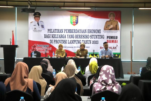 Pemprov Lampung Gelar Pelatihan Pemberdayaan Ekonomi Perempuan Bagi Keluarga Beresiko Stunting