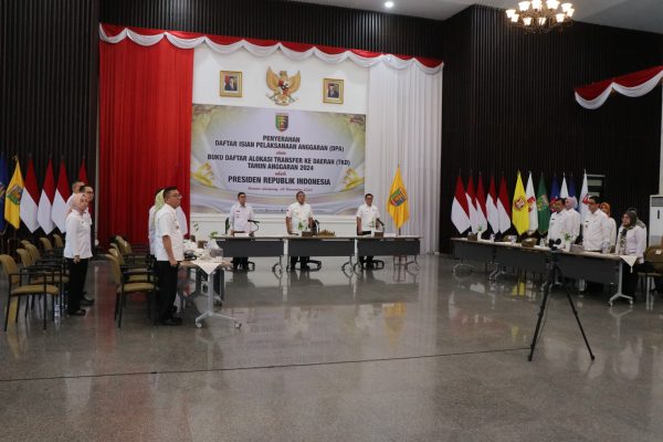 Pemrov Lampung Ikuti Penyerahan DIPA dan TKD 2023 oleh Presiden