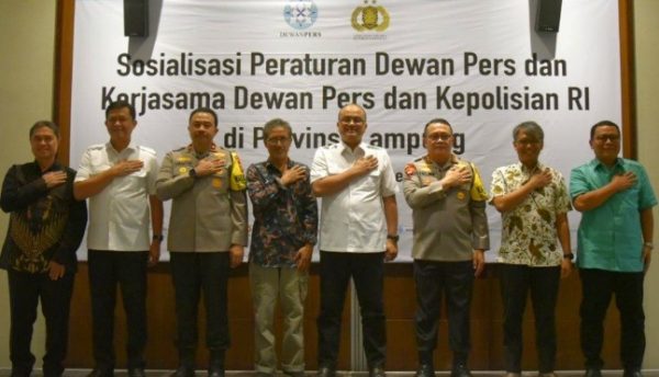 Polda Lampung dan Dewan Pers Komitmen Lindungi Kemerdekaan Pers dan Kebebasan Berpendapat