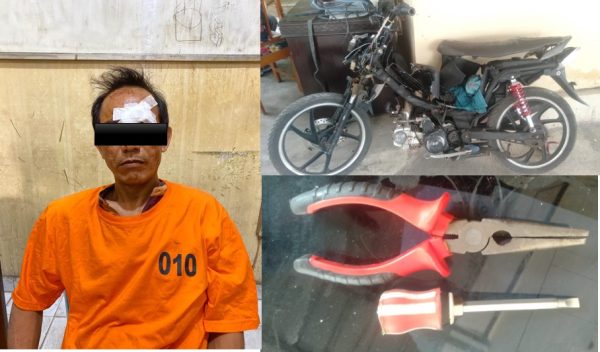 Pencuri Gagal Bobol Warung di Metro Kepergok Pemiliknya Mau Kabur Malah Ketabrak Mobil dan Disikat Tekab 308