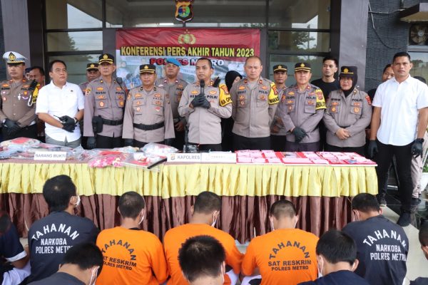 Kasus Tindak Pidana Kota Metro 2023 Turun