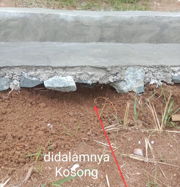 Proyek Irigasi di Kampung Timbul Rejo Berkualitas Buruk Kontraktor Seakan Tutup Telinga