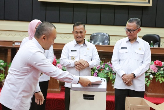 Pemprov Lampung Gelar Rakor Penyampaian Hasil Pengawasan Kearsipan dan PGNSTA Tahun 2023