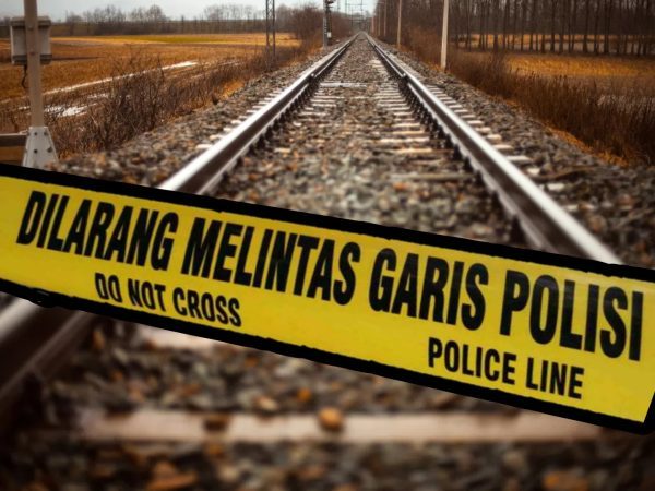Pasutri di Way Kanan Tertabrak Kereta Babaranjang
