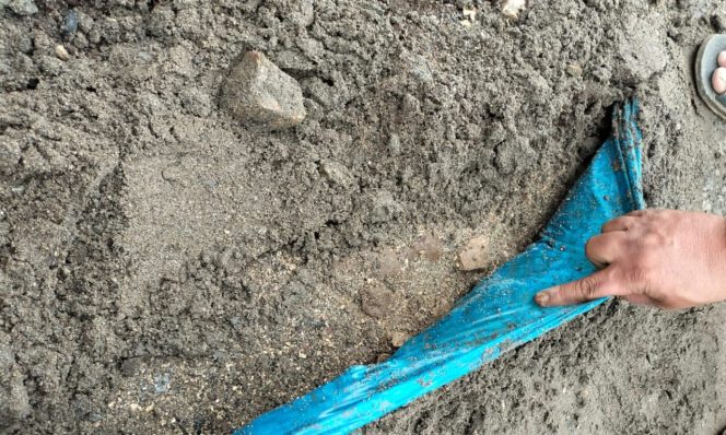 Proyek Rabat Beton Provinsi di Ulu Semong Cuma Pasir?