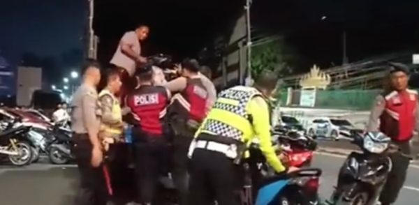 Polresta Bandarlampung Tilang 47 Kendaraan Berknalpot Brong 