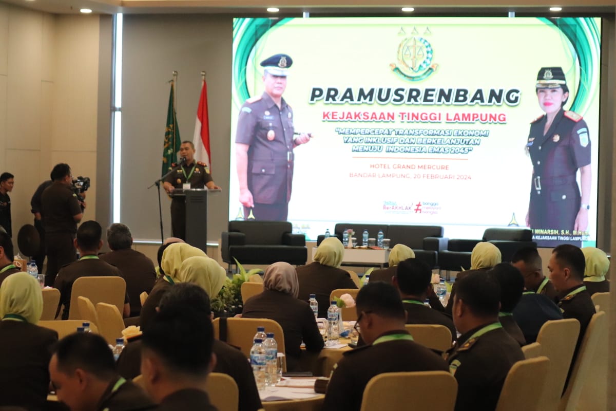 Kajati Nanang Sigit Yulianto Buka Pramusrenbang Kejati Lampung 2024