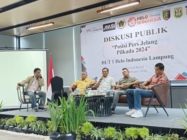 Dialog Publik Satu Tahun Heloindonesia Lampung Jaga Independensi Pers