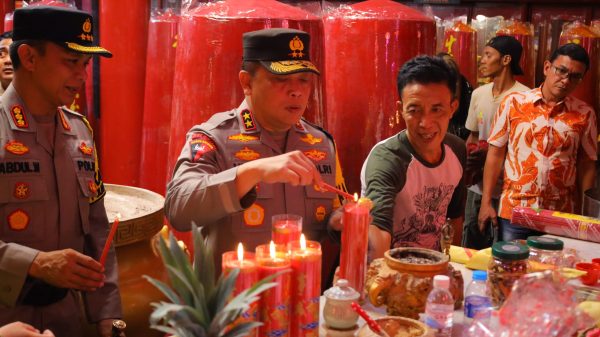 Kapolda Lampung Cek Pengamanan Malam Imlek