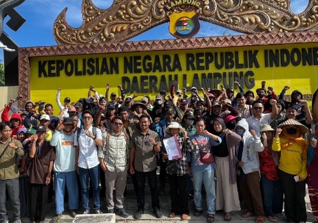 Gusur Tanaman Petani BPKAD Lampung Dilaporkan ke Polda