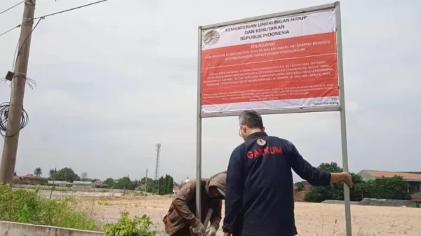 Kementerian Lingkungan Hidup Segel Lahan Hutan Kota PT HKKB Dilarang Beraktivitas