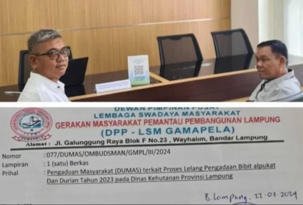 Soal Proyek Bibit Rp2,1 Miliar Gamapela Laporkan Dinas Kehutanan ke Ombudsman