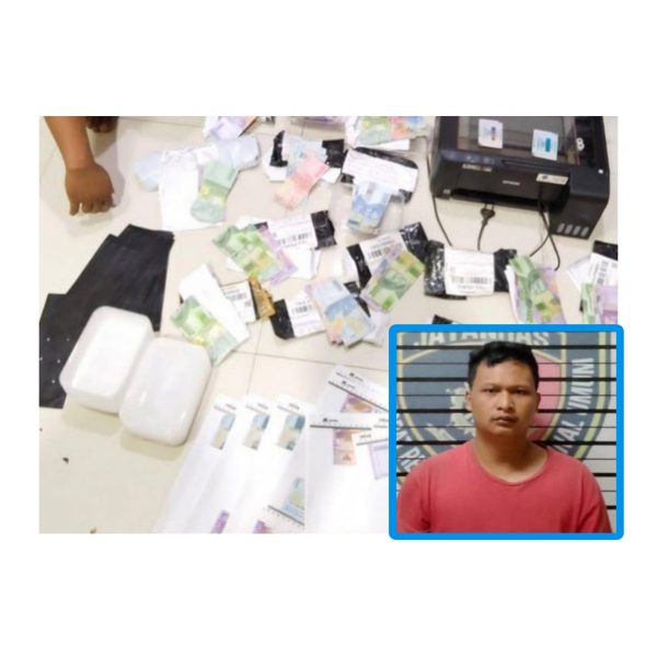 Polisi Sergap Percetakan Uang Palsu di Lampung Tengah