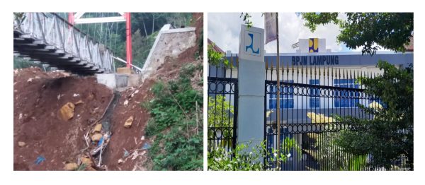 BPJN Lampung Kelabakan Soal Proyek Jembatan Gantung Sidomulyo Bermasalah