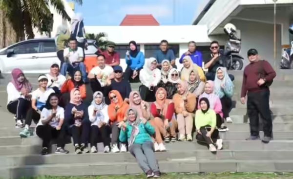 Sekwan DPRD Lampung Ikuti Senam Bersama