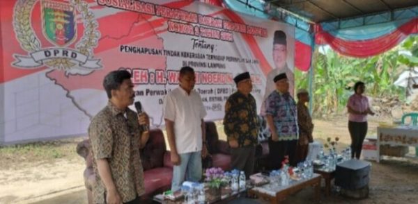 Anggota DPRD Lampung Watoni Nurdin Edukasi Hukum kepada Masyarakat
