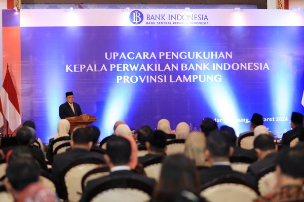 Gubernur Arinal Hadiri Pengukuhan Kepala BI Lampung