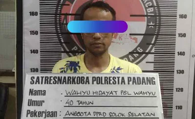 Anggota DPRD Solok Selatan Partai PBB Wahyu HIdayat Ketangkep Nyabu Bareng Cewek di Hotel
