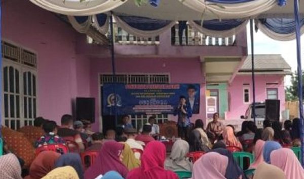 Anggota DPRD Lamsel Suhendra Sosper di Desa Tanjung Ratu