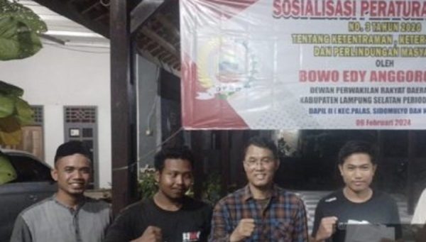 Anggota DPRD Lamsel Bowo Edi Anggoro Ajak Masyarakat Jaga Kondusifitas Tahun Politik