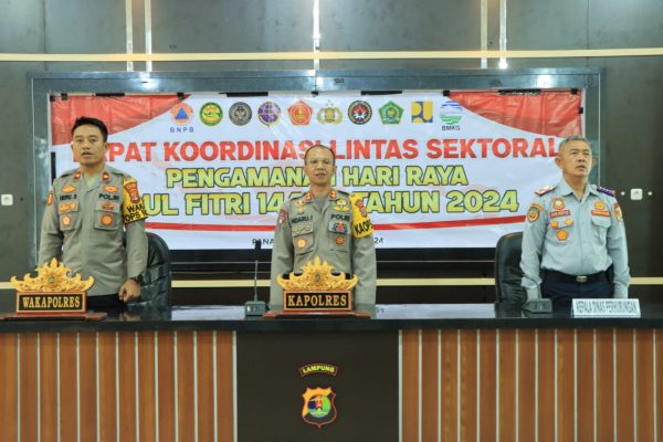 Polres Tubaba Gelar Rakor Lintas Sektoral Bahas Kesiapan Ops Ketupat Krakatau 2024 