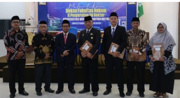 Edi Ribut Resmi Jabat Dekan Fakultas Hukum UM Metro