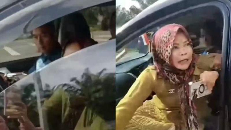 Viral Ribut di Gerbang Tol Oknum Perwira Brimob Pamer Pistol dan KTA Polri?