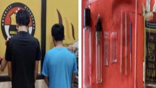 Gerebek Rumah Tempat Pesta Sabu di Tanggamus Polisi Amankan 2 Pelaku