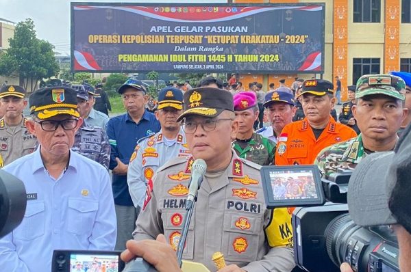 Pimpin Apel Operasi Krakatau 2024 Kapolda Lampung Siagakan 4.383 Personil Amankan Mudik