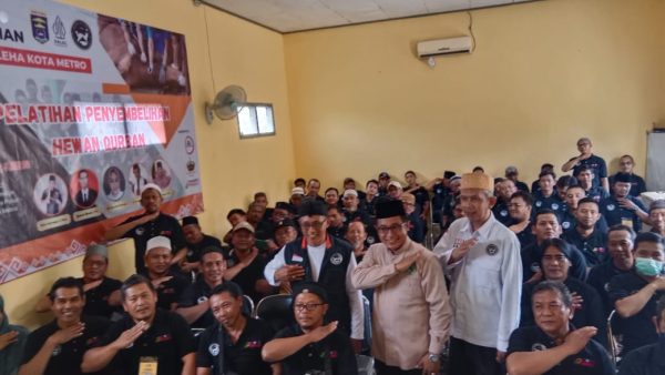 Juru Sembelih Halal Kota Metro Gelar Pelatihan Penyembelihan Hewan Qurban