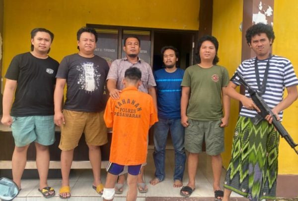 Selongsong Panas Akhiri Perlawanan Pelaku Jambret di Pesawaran