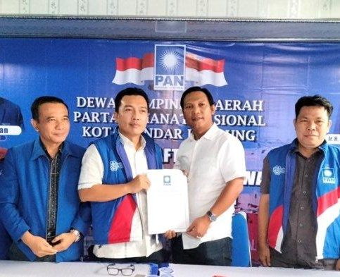 Untuk Walikota Bandar Lampung Iqbal Ardiansyah Ambil Formulis Partai PAN