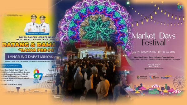 Perayaan HUT Kota Metro 2024 Hanya Kedok Promosi Pimpinan Daerah Berkelanjutan