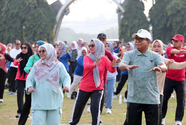 Senam Perdana, Ini Pesan Samsudin kepada Para Pegawai