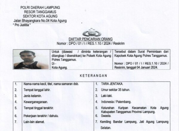 Sempat Buron Tiga Tahun Terpidana Kasus Pengrusakan Pagar Teras Rumah di Kota Agung di Vonis 6 Bulan Penjara, Terdakwa Masih Bebas?
