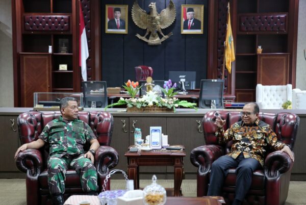 Pj Gubernur Samsudin dan Aspotmar Kasal Mayjen TNI Mar Hermanto Bicara Rencana kegiatan Ketahanan Pangan