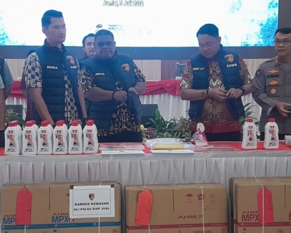 Distribusi Oli AHM Palsu di Lampung Terungkap, Ini Lokasi Produksi dan Pelakunya