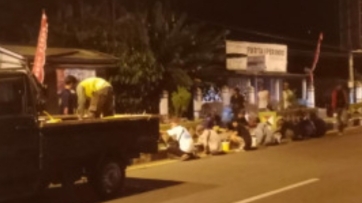 Menyambut Kedatangan Jokowi Pemkab Tanggamus Lembur 2 Hari 2 Malam Perbaiki Jalan dan Trotoar