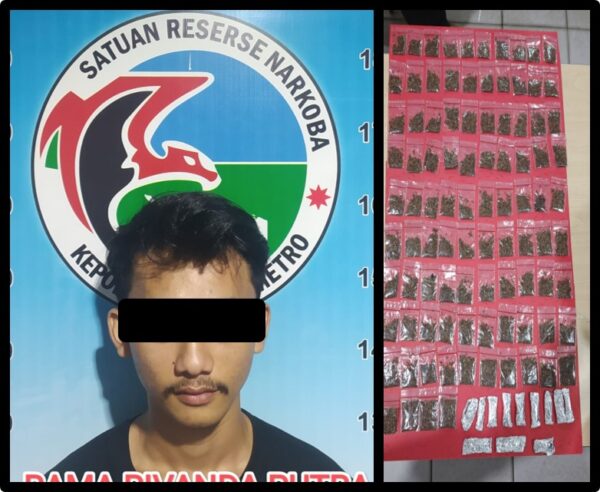 Polisi Tangkap Pemilik Sinte di Metro