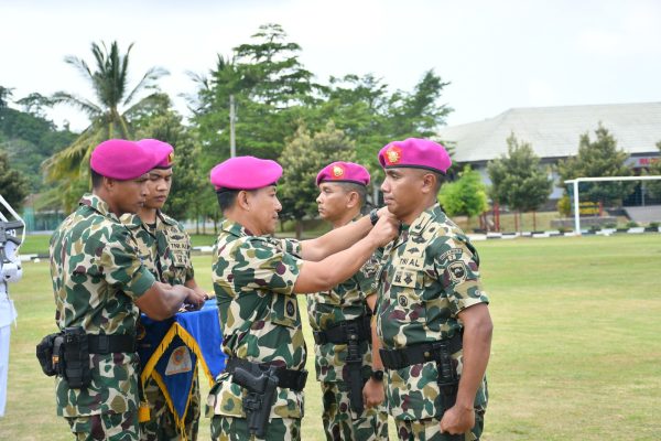 Danbrigif 4 Mar/BS Lampung Pimpin Serah Terima Jabatan Danyonif 7 Marinir