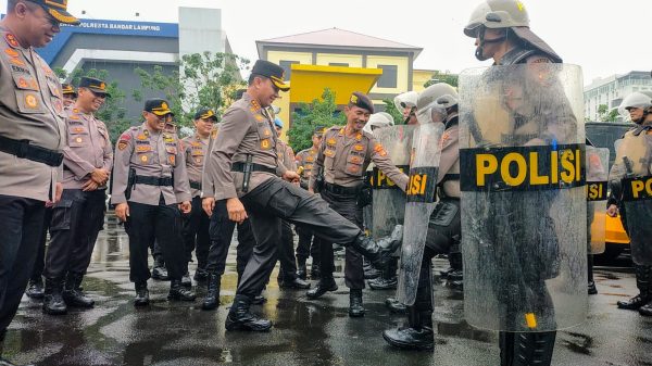 Polresta Bandar Lampung Cek Kesiapan Sarpras untuk Sukseskan Pilkada 2024