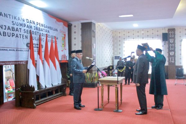 Pj Bupati Lantik Pj Sekda Tulang Bawang